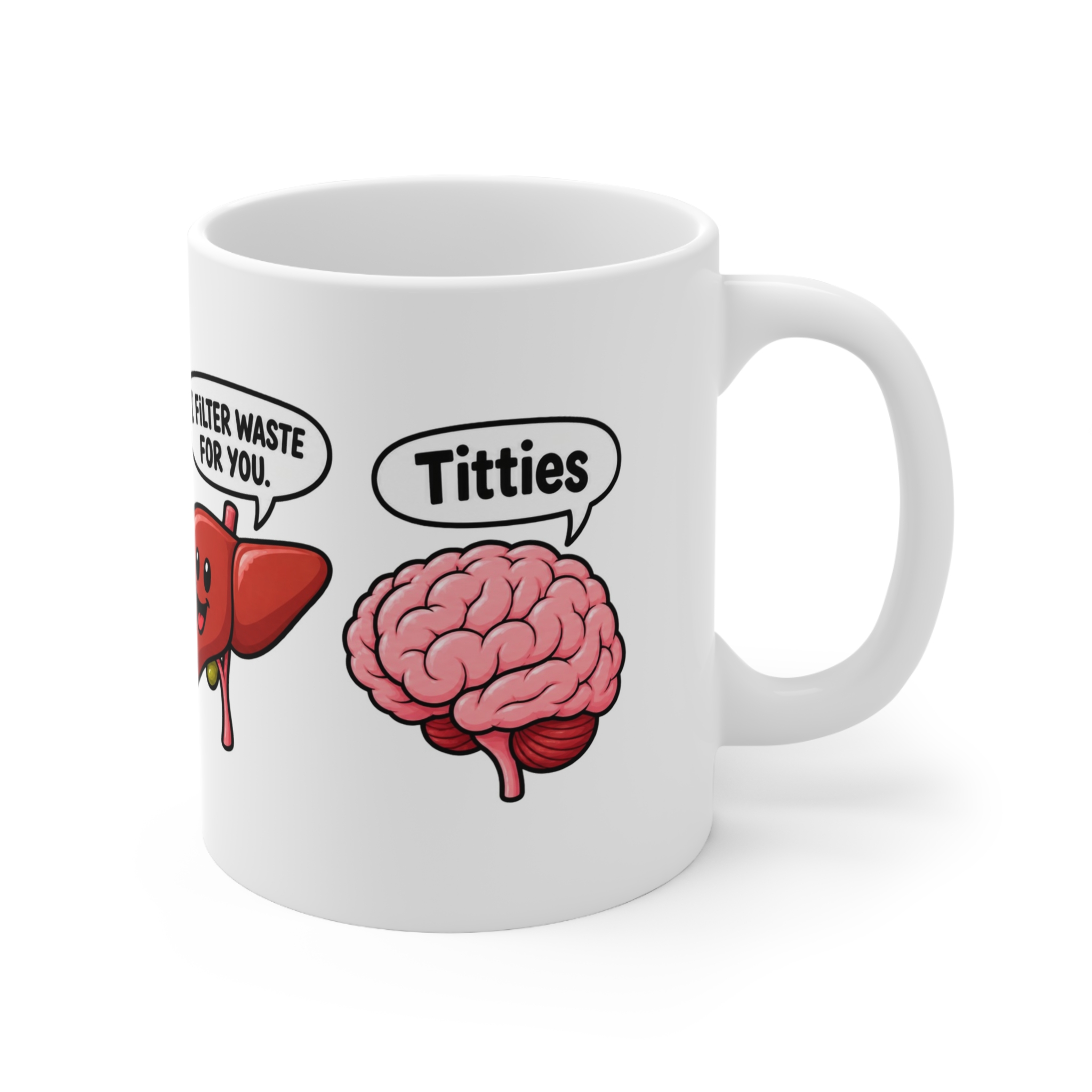 Cute Organ Systems Coffee Mug — 'I Breathe Air For You, I Pump Blood For You' Ceramic Mug (11oz) - Image 3