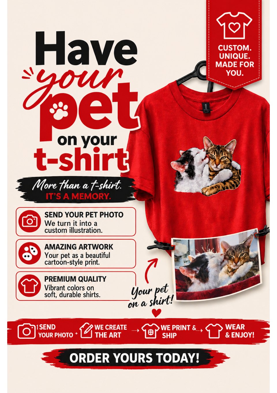 Custom Pet Illustration – Upload Your Photo