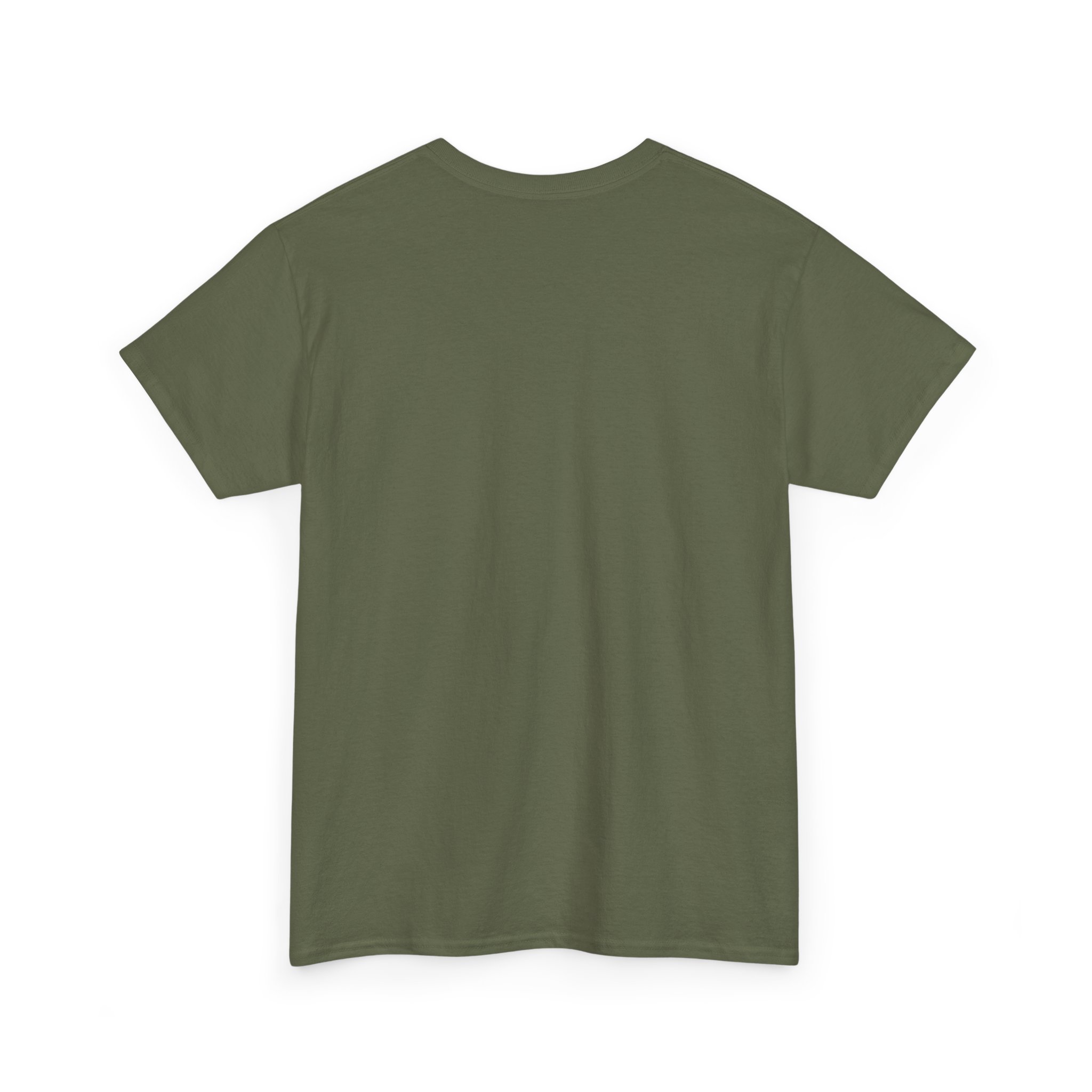 Side view of the Pumpkin Cottage Halloween T‑Shirt showing print placement and fit.
