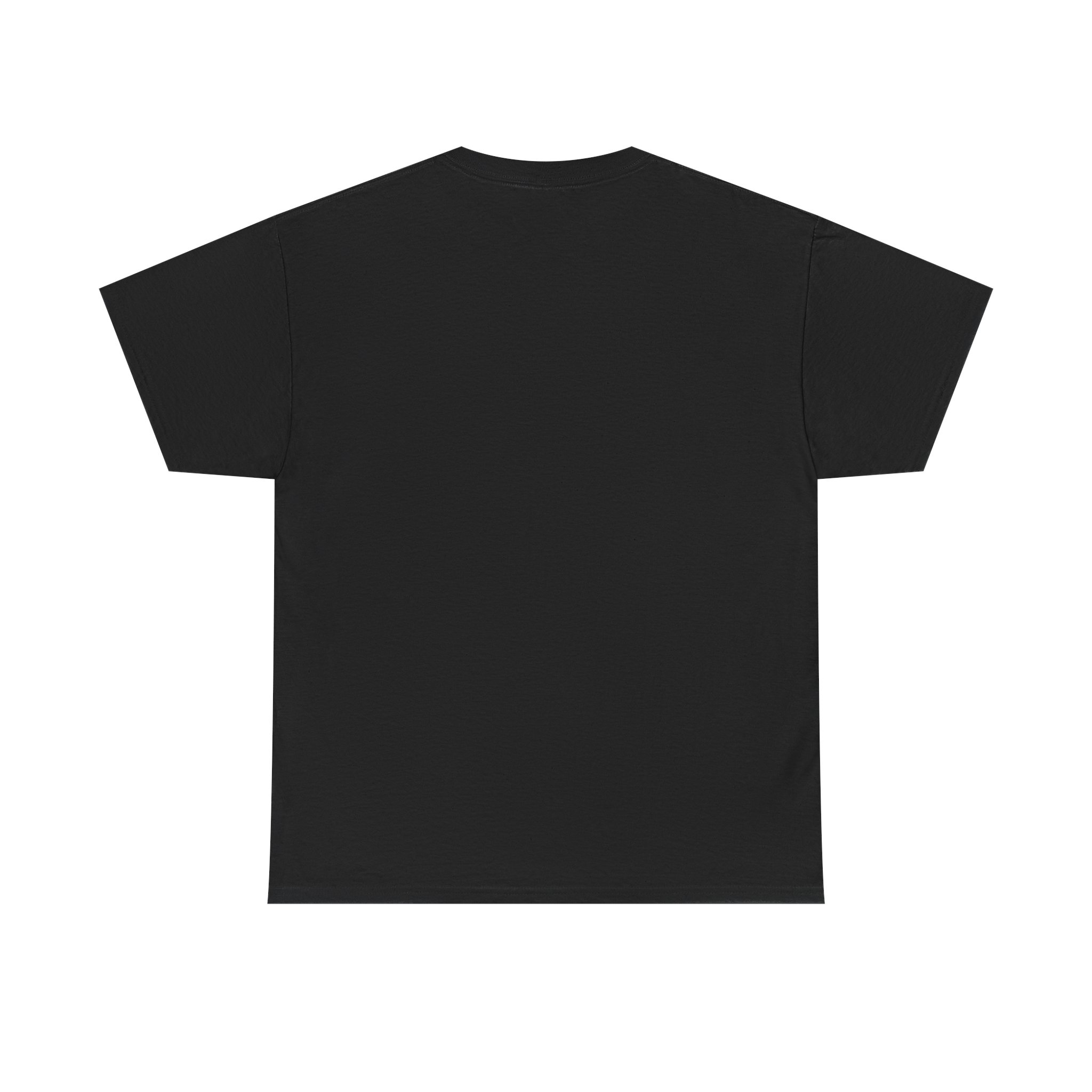 Side view of the Pumpkin Cottage Halloween T‑Shirt showing print placement and fit.