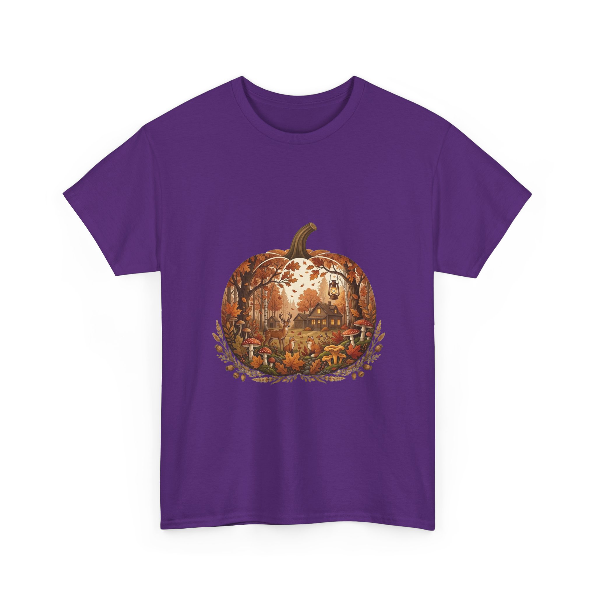 halloween pumpkin scene t‑shirt design