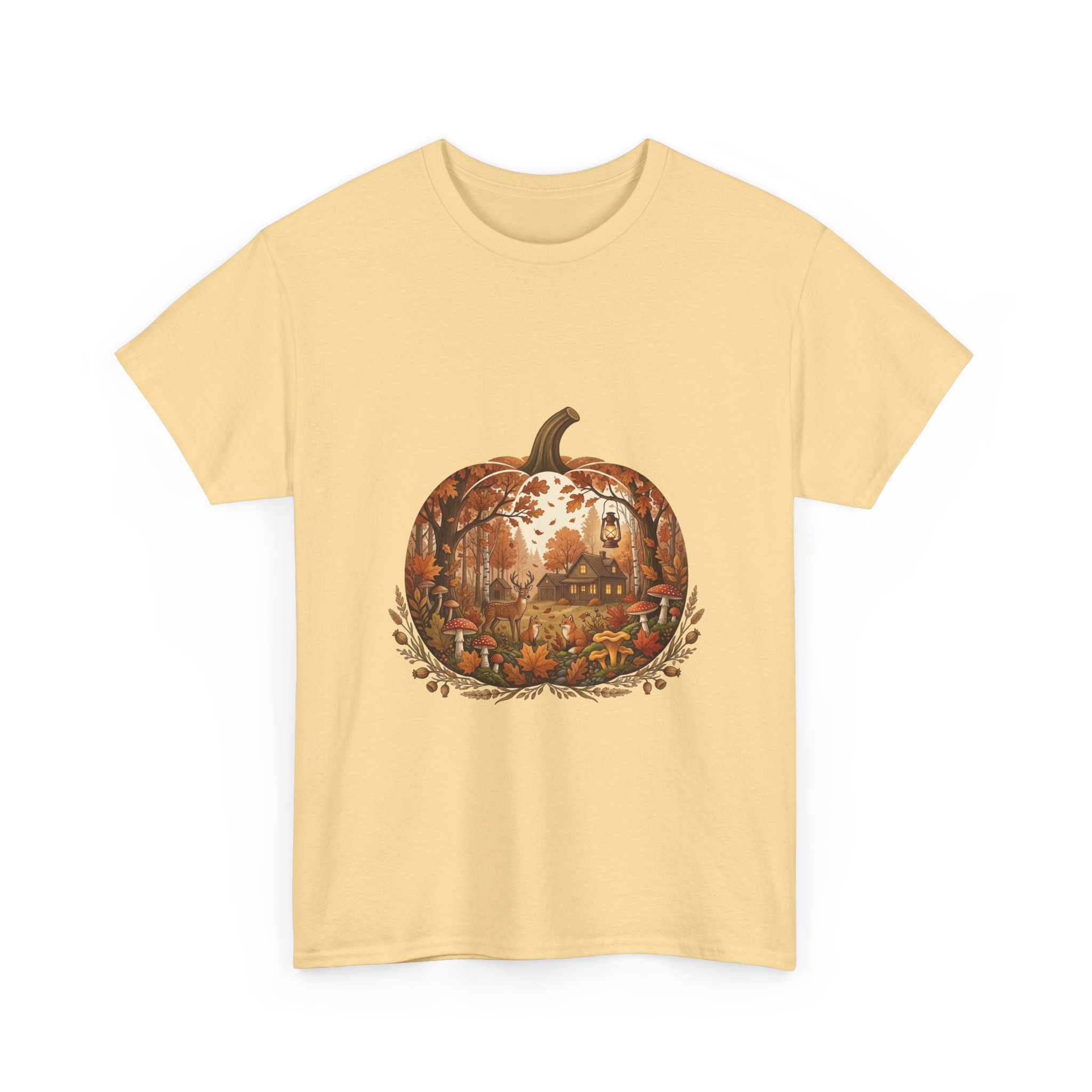 halloween pumpkin scene t‑shirt design