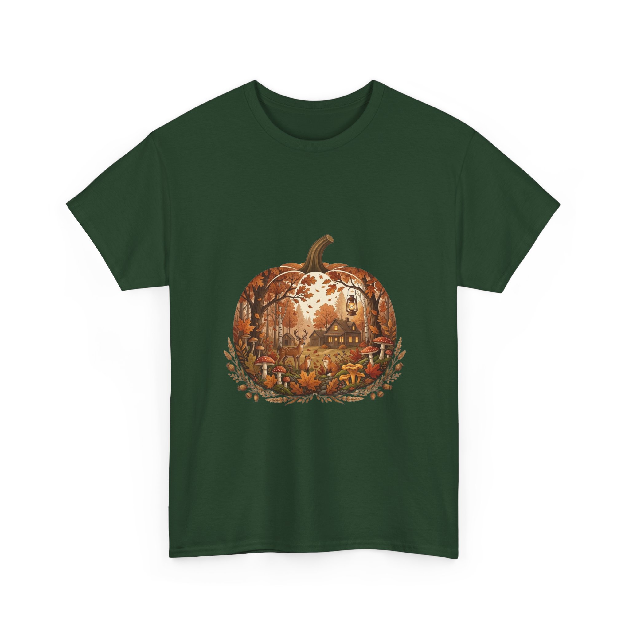 halloween pumpkin scene t‑shirt design