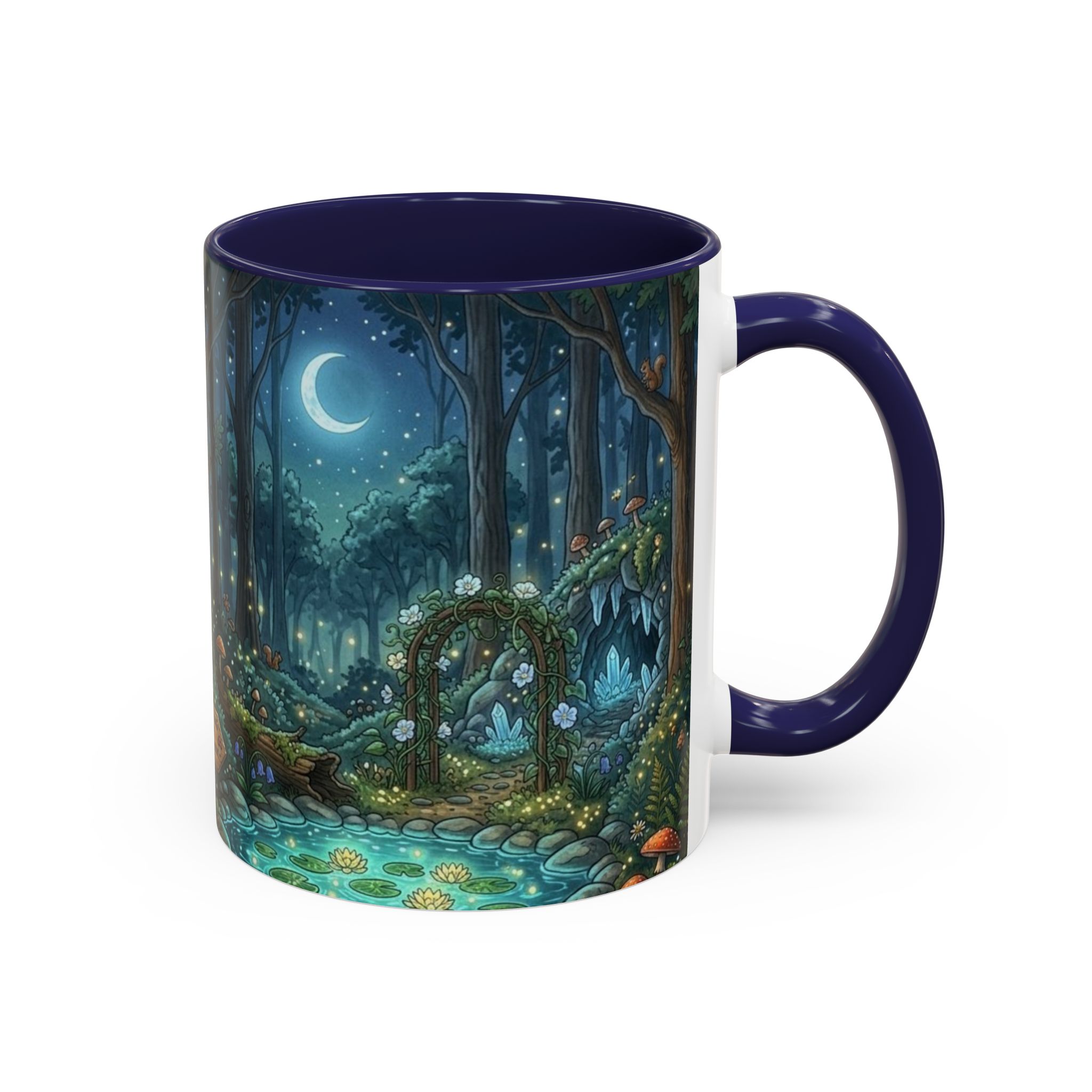 Enchanted Forest Coffee Mug — Moonlit Woodland Fantasy 11oz - Image 6