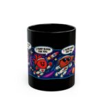 Cute astronaut mug with cartoon organs design