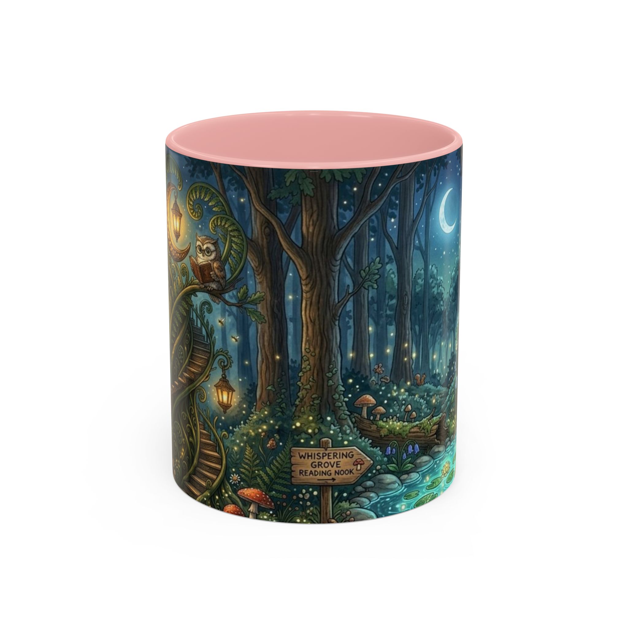 Enchanted Forest Coffee Mug — Moonlit Woodland Fantasy 11oz - Image 9
