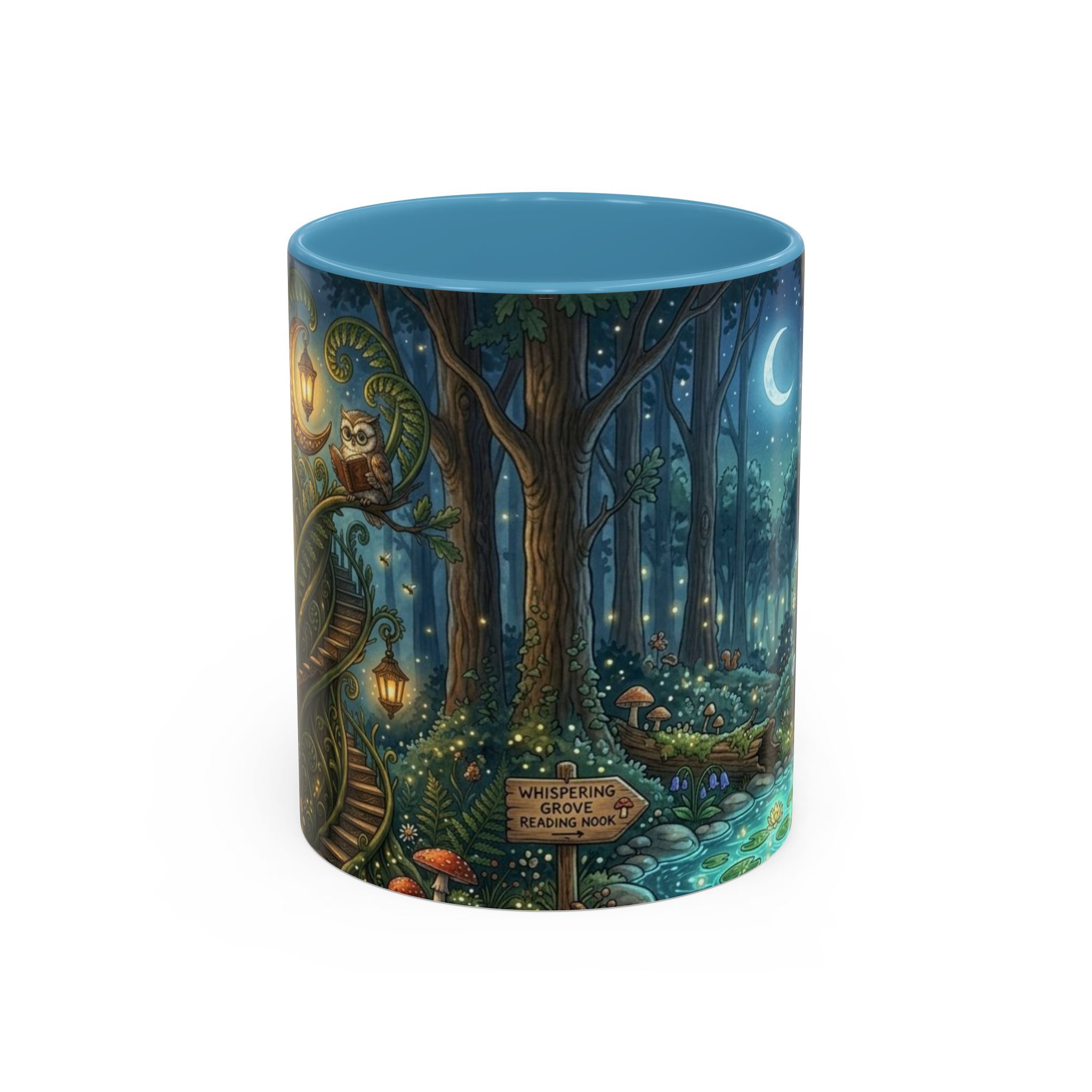Enchanted Forest Coffee Mug — Moonlit Woodland Fantasy 11oz - Image 17