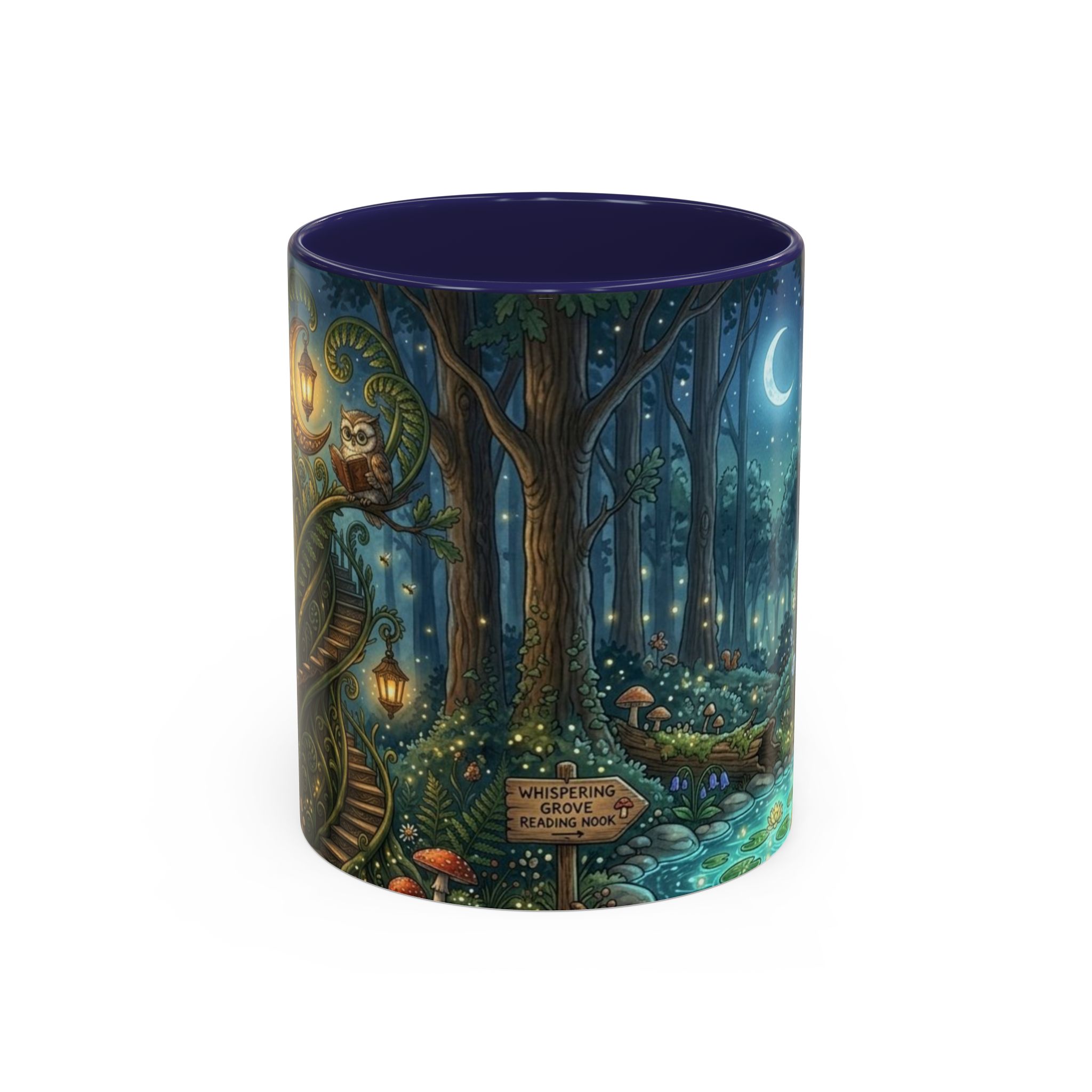 Enchanted Forest Coffee Mug — Moonlit Woodland Fantasy 11oz - Image 5