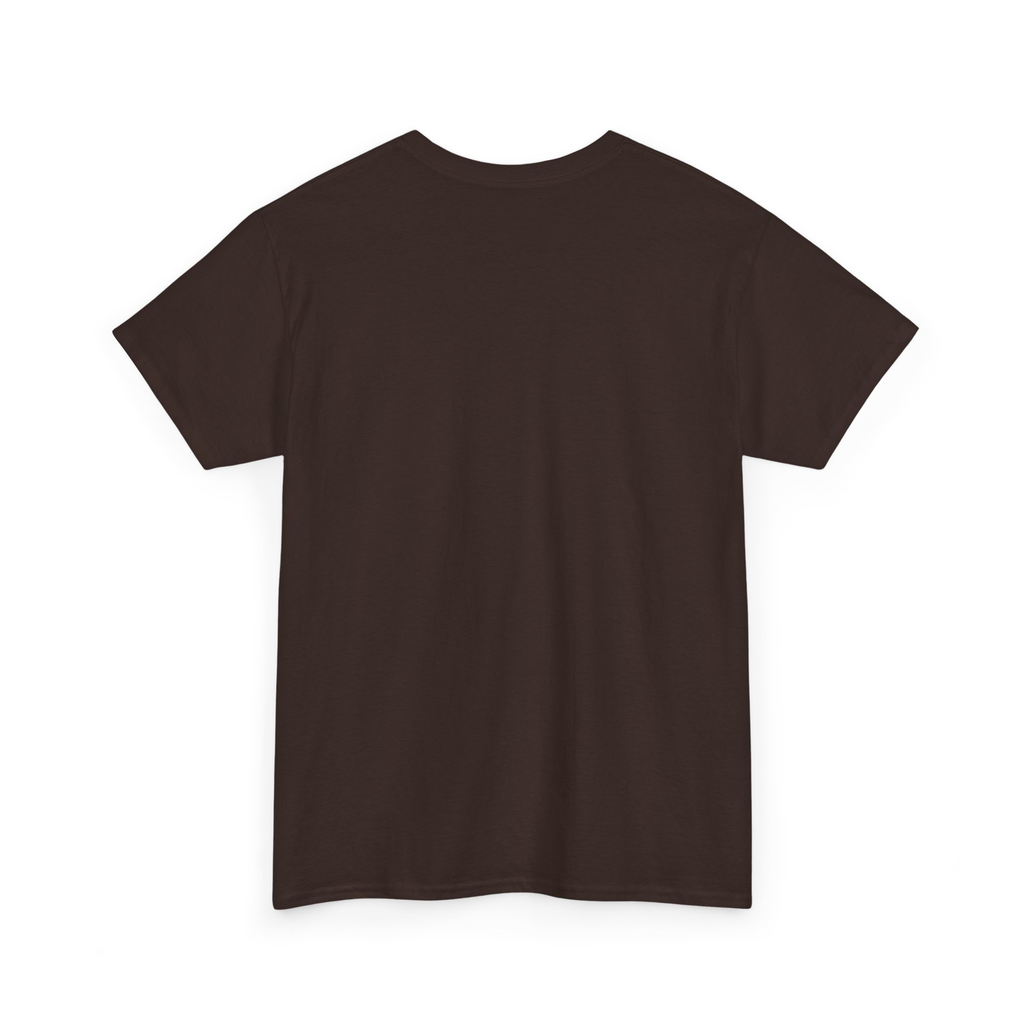 Side view of the Pumpkin Cottage Halloween T‑Shirt showing print placement and fit.