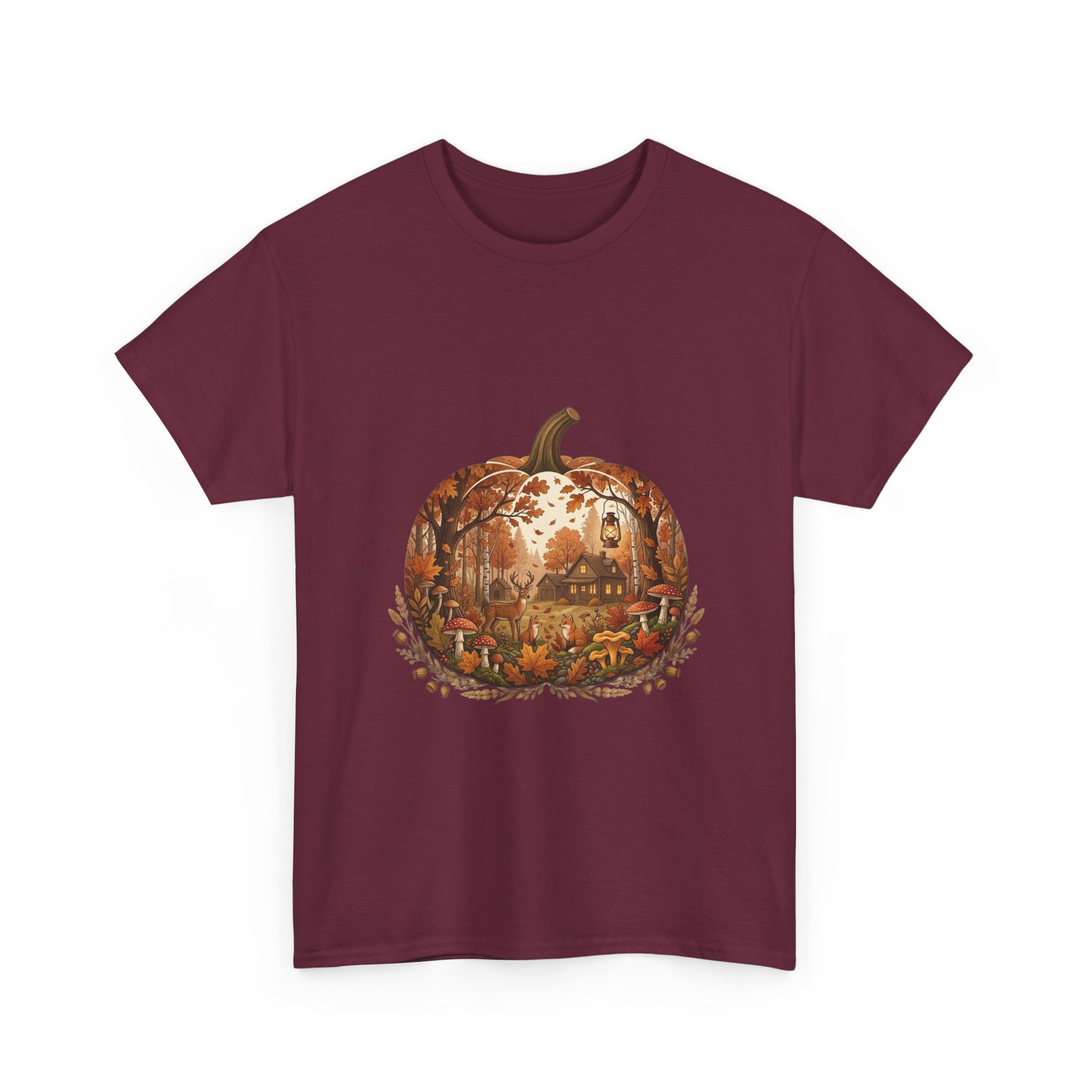 halloween pumpkin scene t‑shirt design
