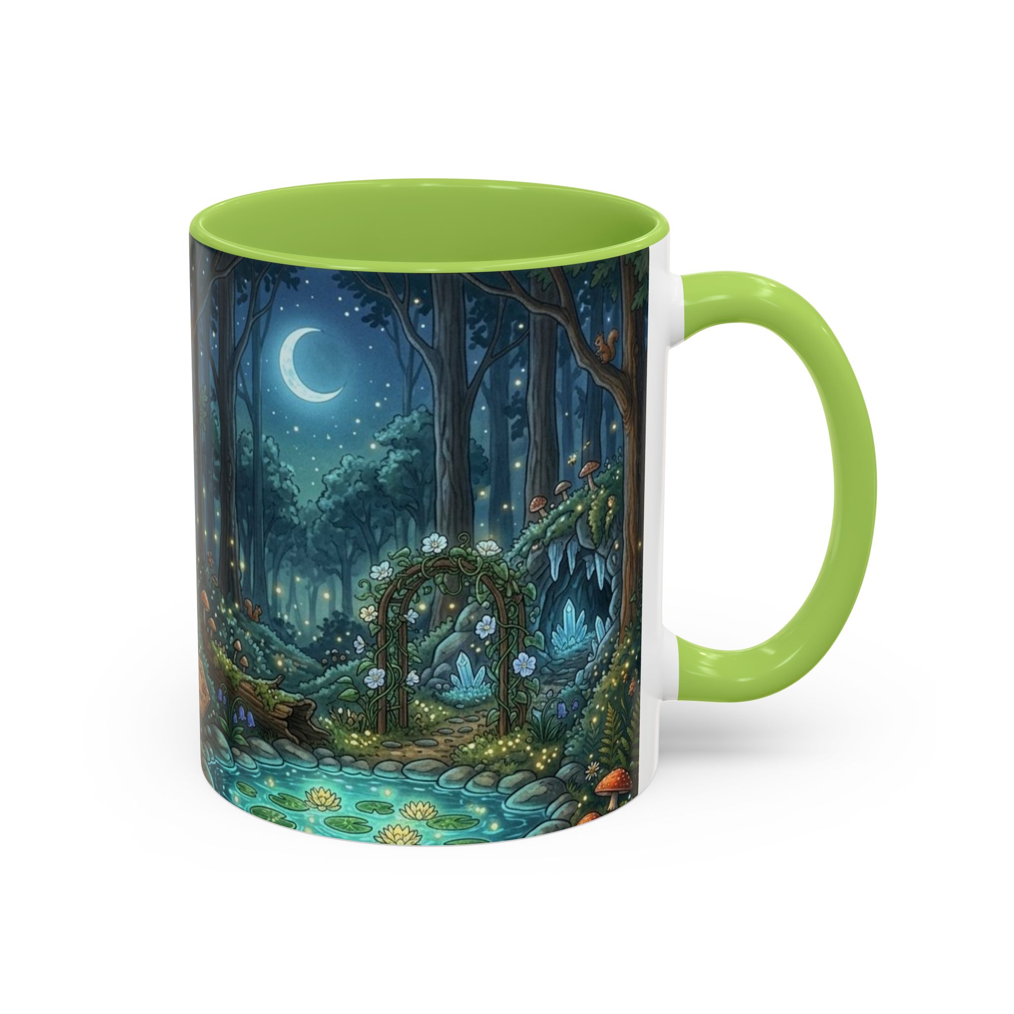 Enchanted Forest Coffee Mug — Moonlit Woodland Fantasy 11oz - Image 34