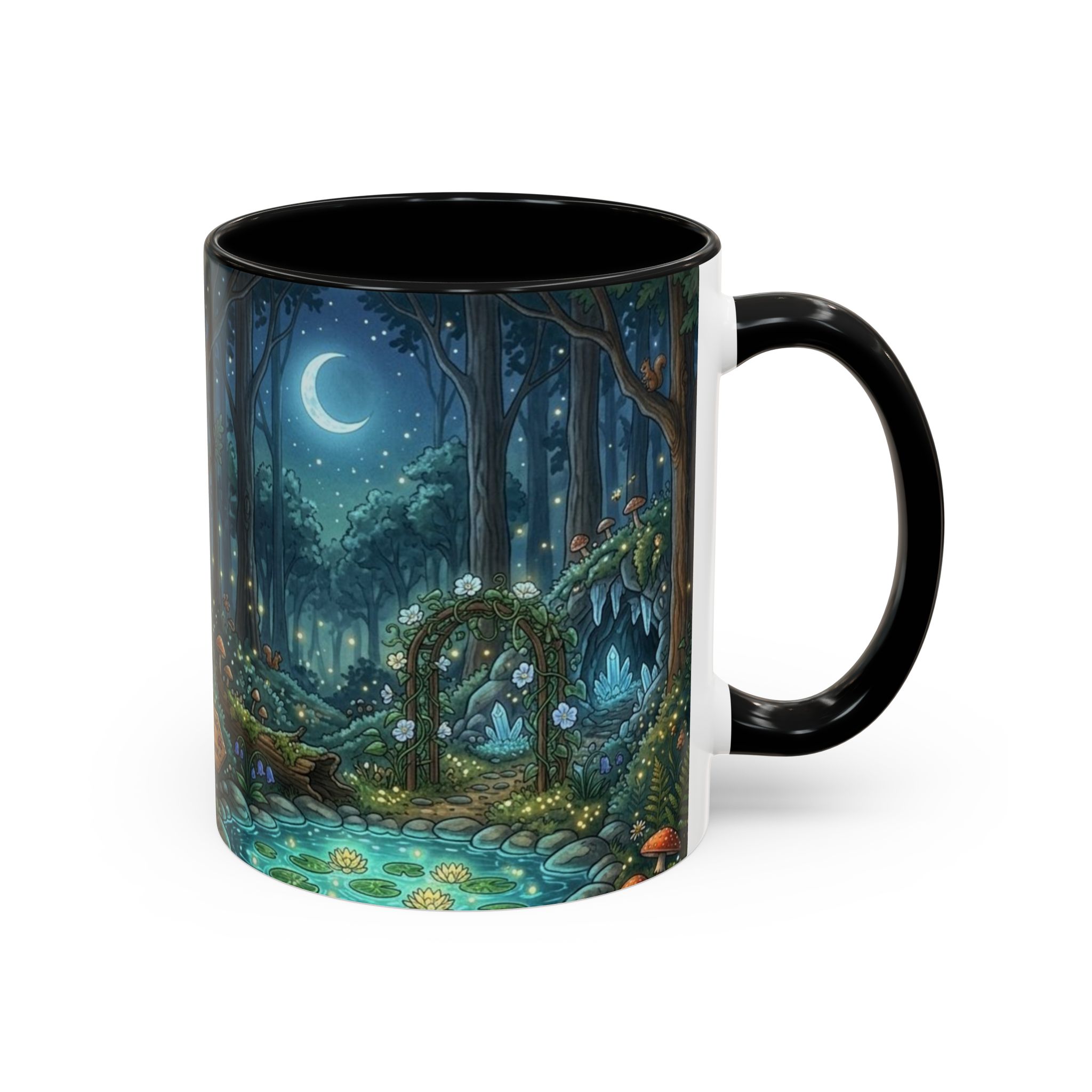 Enchanted Forest Coffee Mug — Moonlit Woodland Fantasy 11oz - Image 2