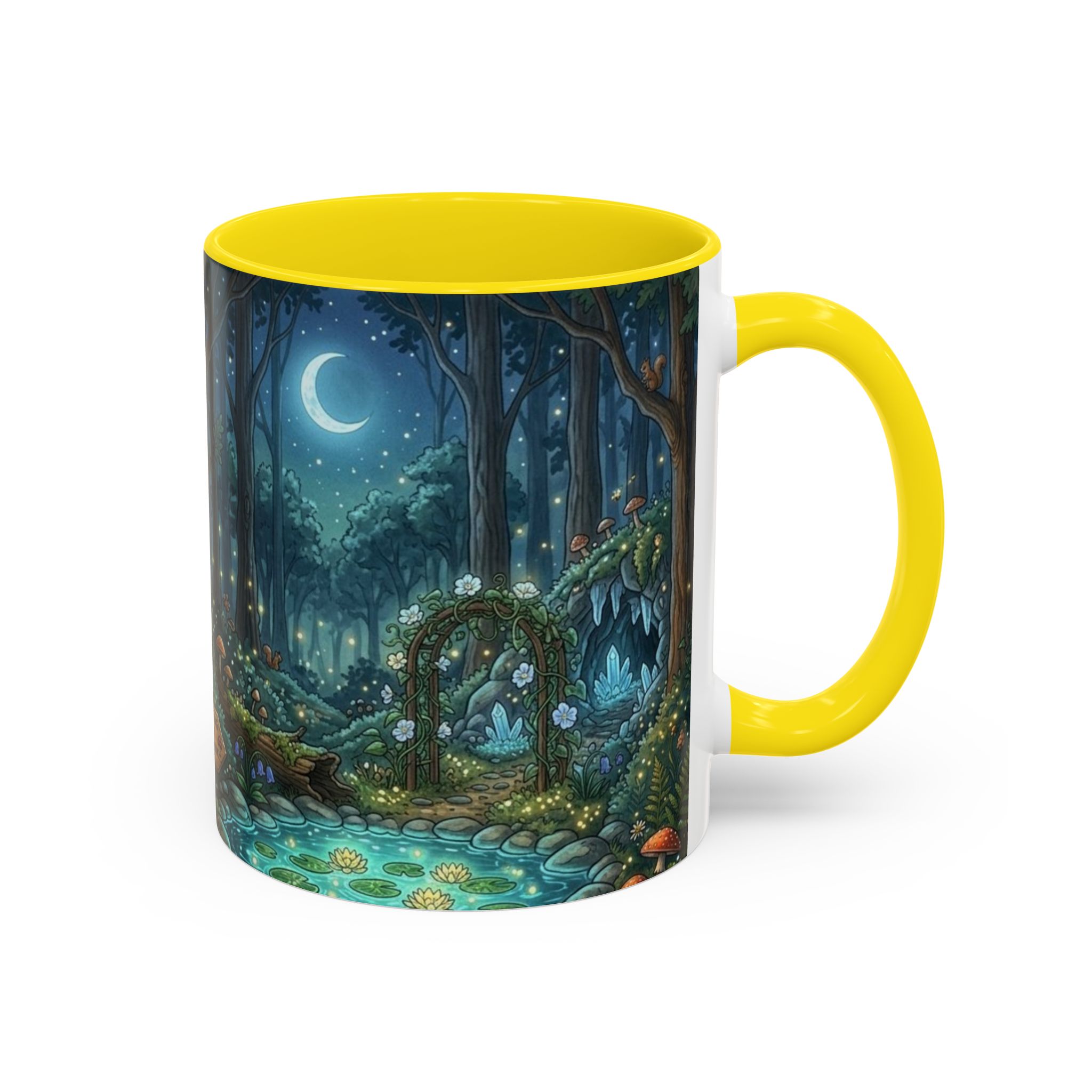 Enchanted Forest Coffee Mug — Moonlit Woodland Fantasy 11oz - Image 30