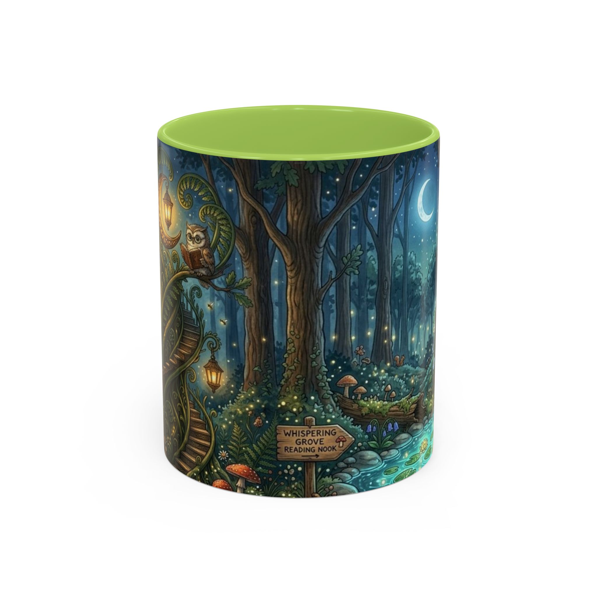 Enchanted Forest Coffee Mug — Moonlit Woodland Fantasy 11oz - Image 33