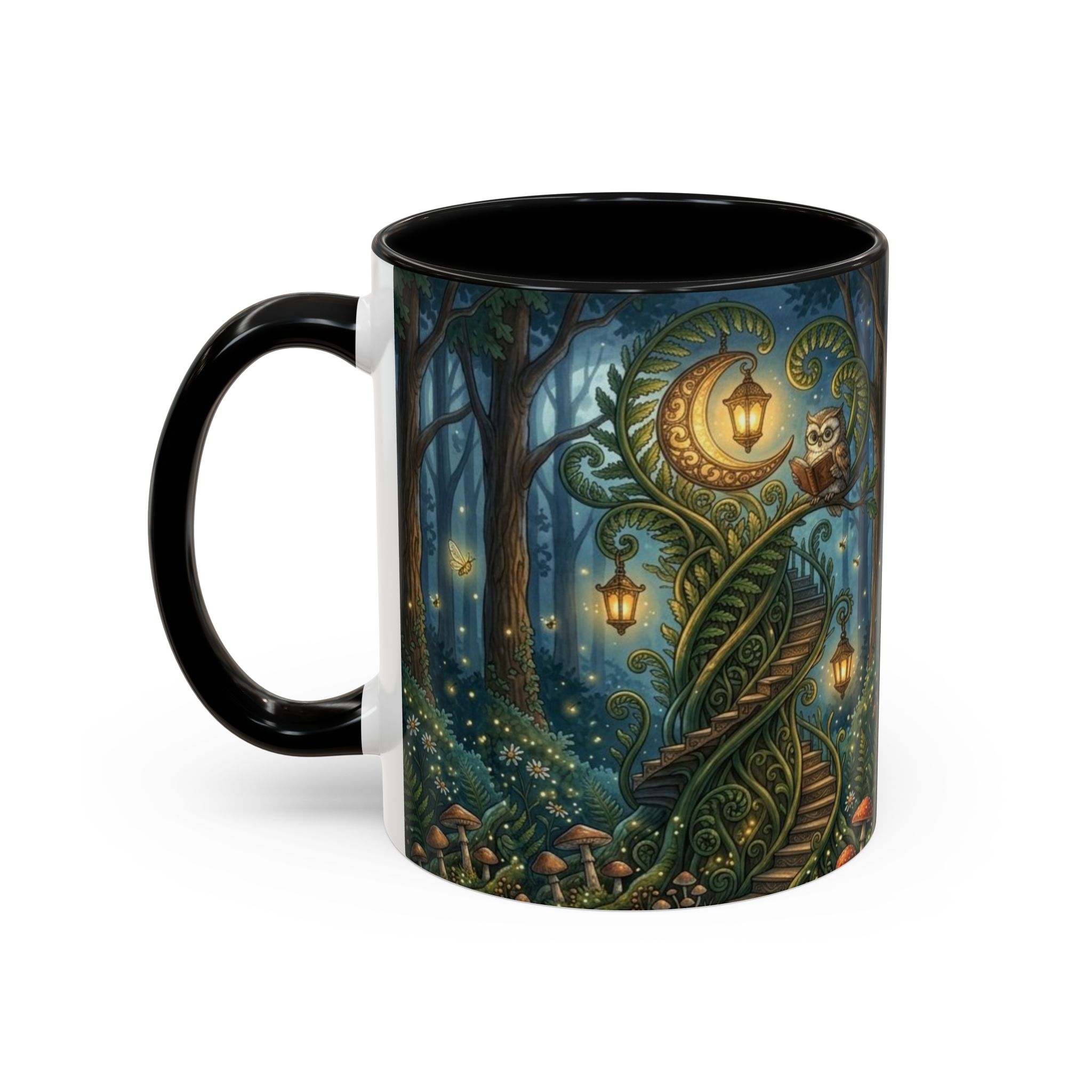 Enchanted Forest Coffee Mug — Moonlit Woodland Fantasy 11oz - Image 3