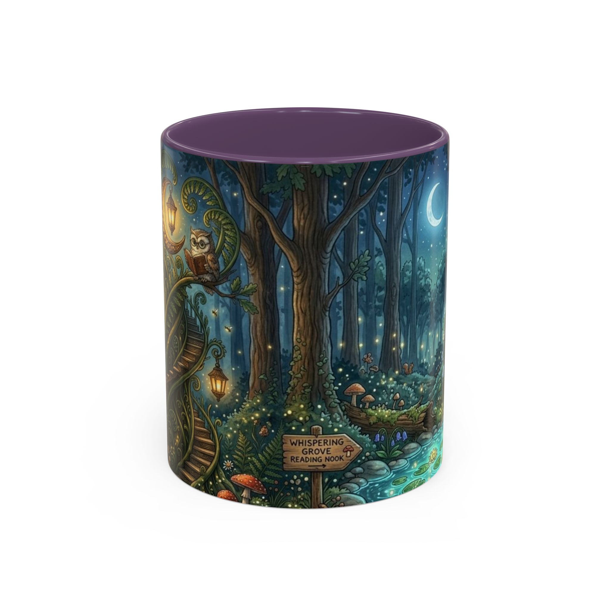 Enchanted Forest Coffee Mug — Moonlit Woodland Fantasy 11oz - Image 25