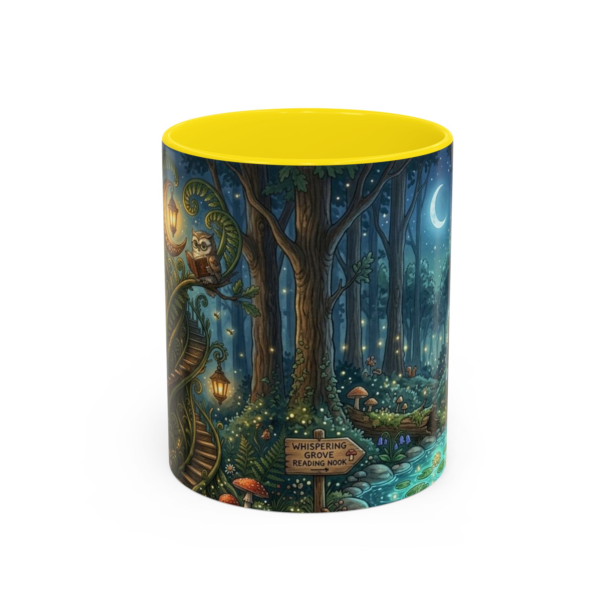 Enchanted Forest Coffee Mug — Moonlit Woodland Fantasy 11oz - Image 29